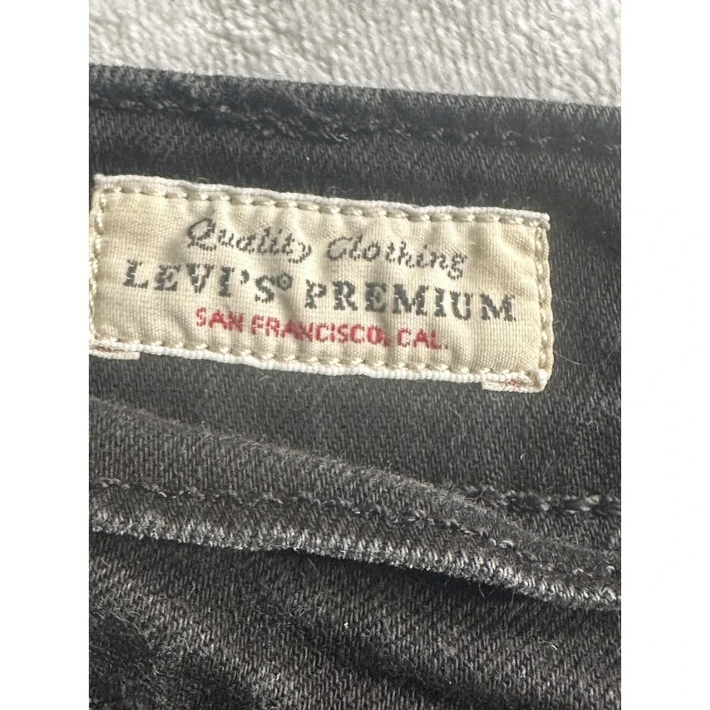 Levis 514 Jeans Mens 36X24‎ Short Black Straight Leg Denim Levi's Premium Pants